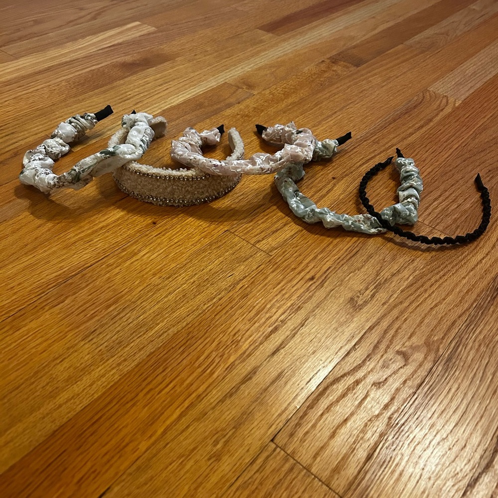 Set of 5 headbands various styles